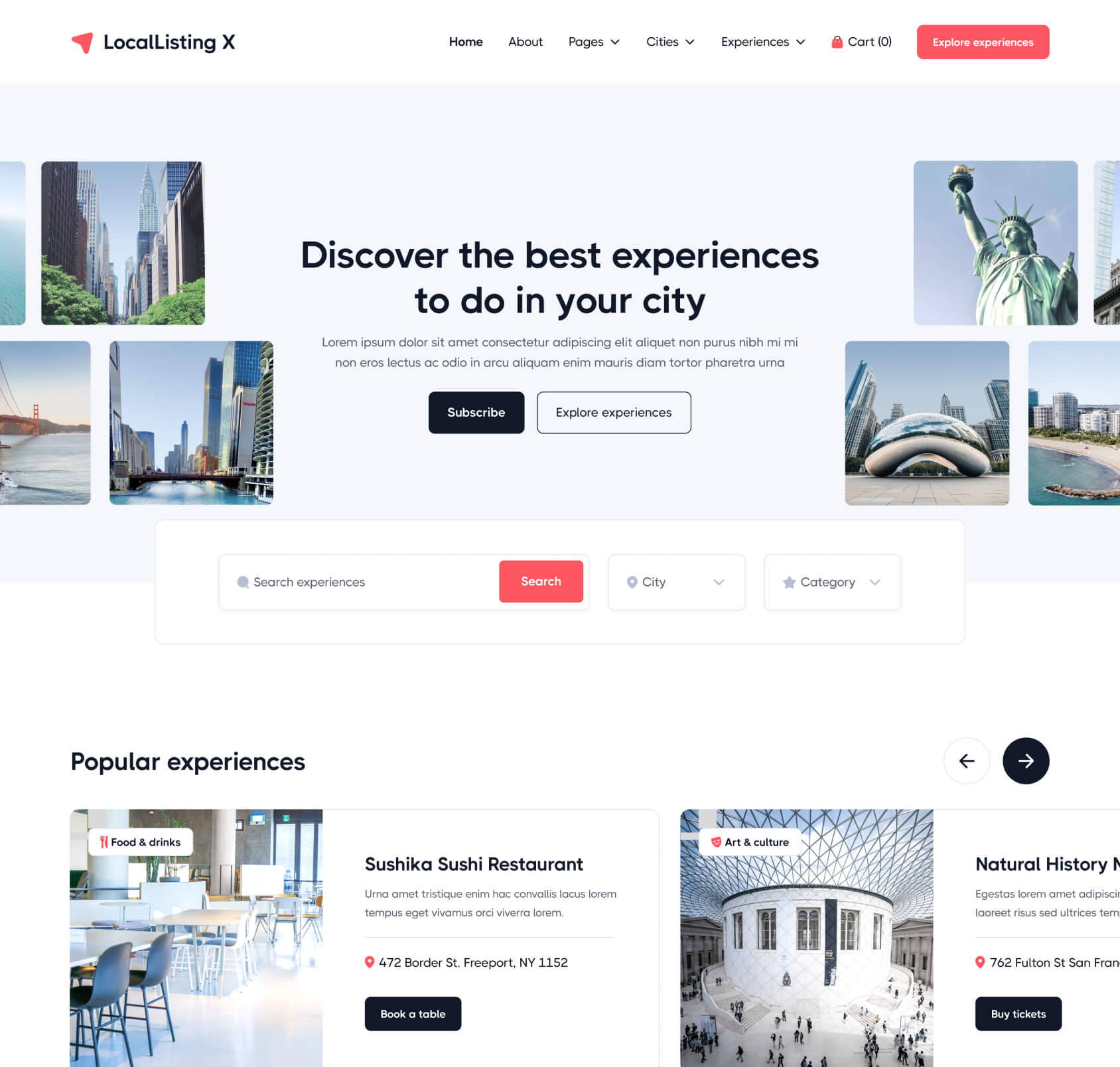 LocalListing X - Home V3 Page - Webflow Template